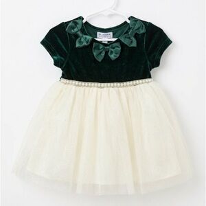 Charming Velvet and Tulle Kids Dress